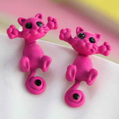 Kitten Animal Cute Cat Stud Earrings