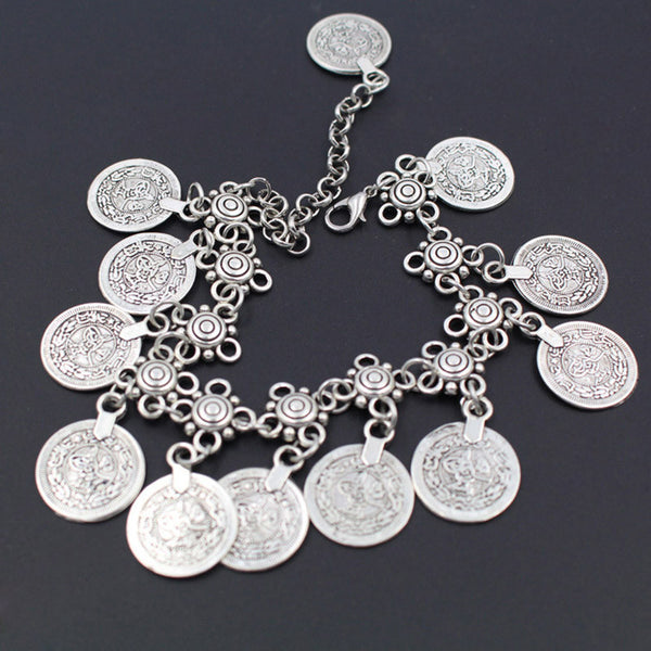 Luxury Charm Coin Bracelet Anklet